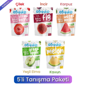 Freeze Dry Kuru Meyve Cipsi 5'li Tanışma Paketi