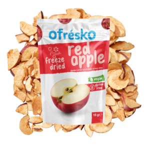 Kırmızı Elma Freeze Dry Kuru Meyve Cipsi