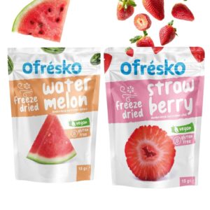 Mix Paket - Freeze Dry Karpuz / Freeze Dry Çilek Kuru Meyve Cipsi