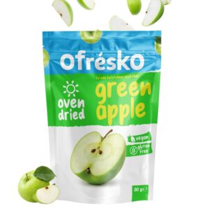 Yeşil Elma Oven Dry Kuru Meyve Cipsi