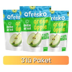 3'lü Paket Yeşil Elma Oven Dry Kuru Meyve Cipsi