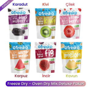 Kuru Meyve Cipsi 6'lı Deluxe Paket
